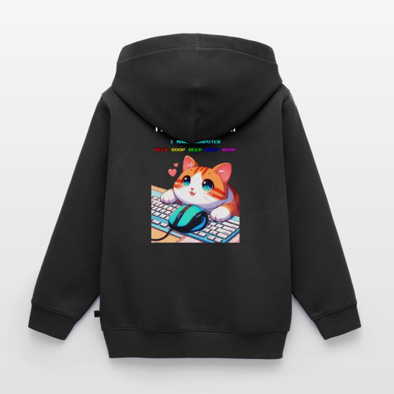 Ich bin Programmierer Kinder Premium Organic Zip Hoodie