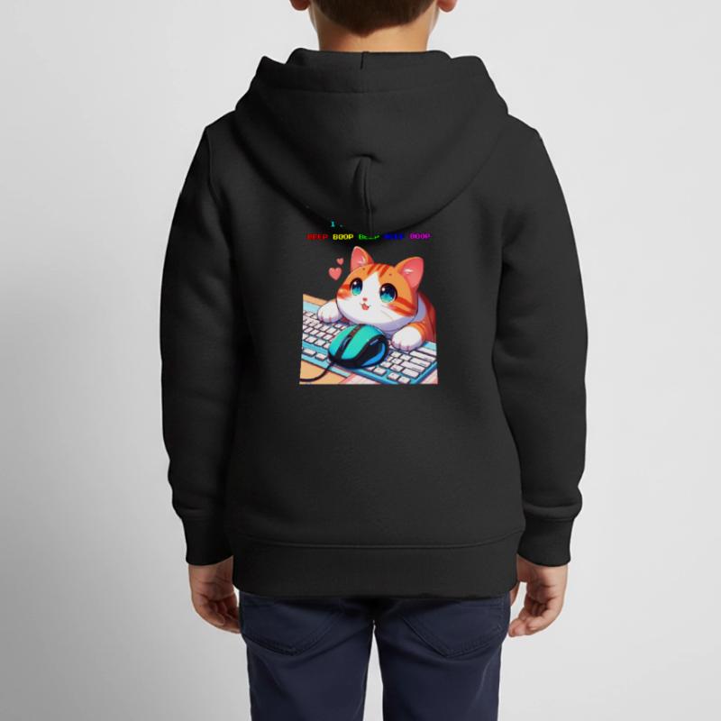 Ich bin Programmierer Kinder Premium Organic Zip Hoodie