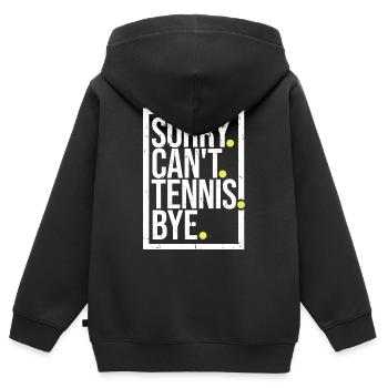 Désolé ne peut pas Tennis Bye citation drôle Sport Dire - Sweat Premium à capuche zippé enfant bio - noir - Dos - AI Model Kid Male (0cm)