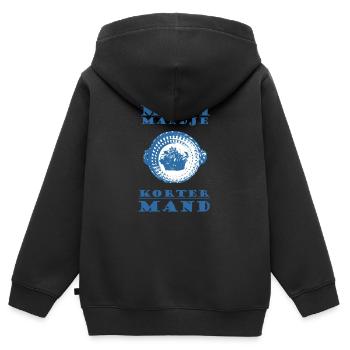 Maxims schöne Korb Kürzere Korb - crazy Shirt - Kinder Premium Organic Zip Hoodie - Schwarz - Hinten - AI Model Kid Male (0cm)