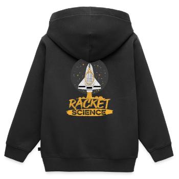 Tennis Partie Design für deinen Tennis Kollege - Kinder Premium Organic Zip Hoodie - Schwarz - Hinten - AI Model Kid Male (0cm)