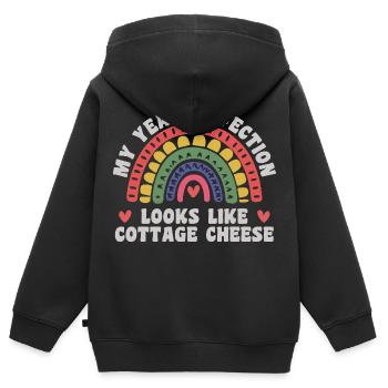 My yeast infection funny nasty adult humor - Kids Premium Organic Zip-up Hoodie - black - Back - AI Model Kid Male (0cm)