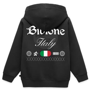 Bibione Italien Streetwear Reise Souvenir - Kinder Premium Organic Zip Hoodie - Schwarz - Hinten - AI Model Kid Male (0cm)