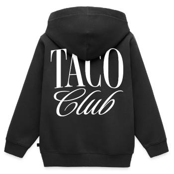 Taco Club - Kids Premium Organic Zip-up Hoodie - black - Back - AI Model Kid Male (0cm)