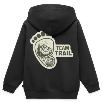 Team Trail Baby - Kinder Premium Organic Zip Hoodie - Schwarz - Hinten - AI Model Kid Male (0cm)