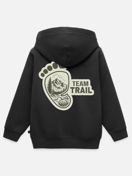 Team Trail Baby - Kinder Premium Organic Zip Hoodie - Schwarz