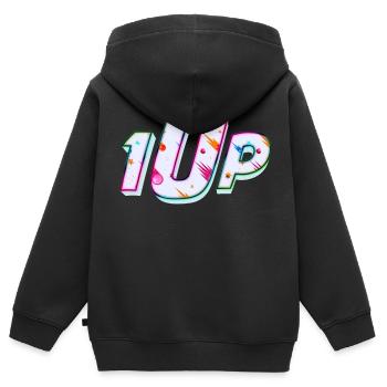 1Up 1up 1UP Joueur Solo - Sweat Premium à capuche zippé enfant bio - noir - Dos - AI Model Kid Male (0cm)