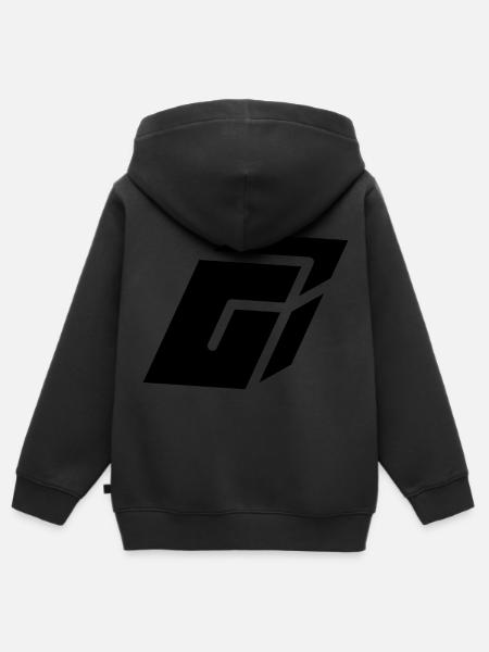 Abstract G-Brief - Kinder Premium Organic Zip Hoodie - Schwarz