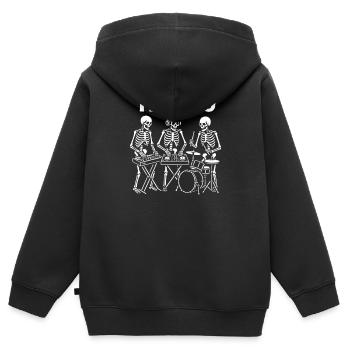 Electro Skeletons treten live auf - Kinder Premium Organic Zip Hoodie - Schwarz - Hinten - AI Model Kid Male (0cm)