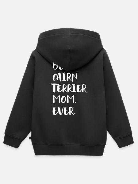 Cairn Terrier - Kinder Premium Organic Zip Hoodie - Schwarz
