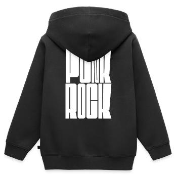 Punk Rock Stencil Bold - Kids Premium Organic Zip-up Hoodie - black - Back - AI Model Kid Male (0cm)
