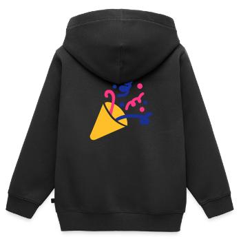 Party fireworks - Kids Premium Organic Zip-up Hoodie - black - Back - AI Model Kid Male (0cm)