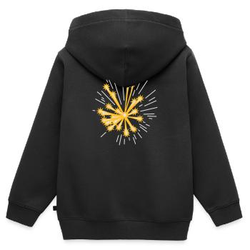 Feiertage: Silvester - Kinder Premium Organic Zip Hoodie - Schwarz - Hinten - AI Model Kid Male (0cm)