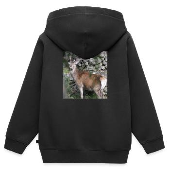IMG 0134 2 - Kids Premium Organic Zip-up Hoodie - black - Back - AI Model Kid Male (0cm)