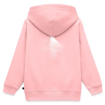 Mountains and life lines - Kids Premium Organic Zip-up Hoodie - rose - Back - AI Model Kid Female (0cm)