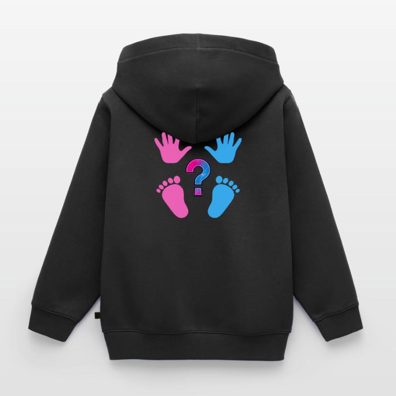 Mädchen oder Junge Kinder Premium Organic Zip Hoodie