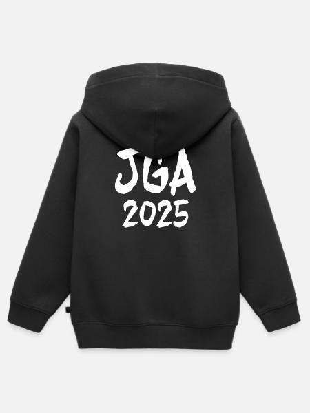 2025 JGA Junggesellenabschied - Kinder Premium Organic Zip Hoodie - Schwarz