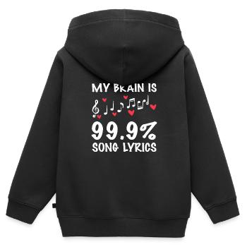 Theater Schauspiel Schauspieler Schauspielerin - Kinder Premium Organic Zip Hoodie - Schwarz - Hinten - AI Model Kid Male (0cm)