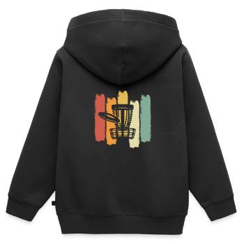 Colourful catch basket - Kids Premium Organic Zip-up Hoodie - black - Back - AI Model Kid Male (0cm)
