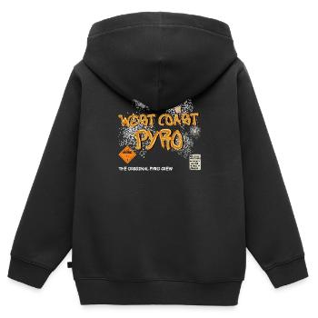 Pyro de la côte ouest - Sweat Premium à capuche zippé enfant bio - noir - Dos - AI Model Kid Male (0cm)