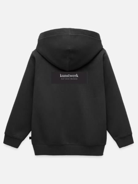 Kunstwerk - Kinder Premium Organic Zip Hoodie - Schwarz