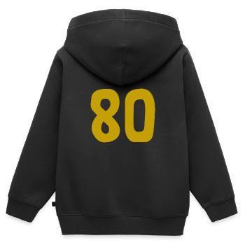 ALLES GUTE ZUM GEBURTSTAG. ALLES GUTE ZUM GEBURTSTAG. JAHRESTAG. - Kinder Premium Organic Zip Hoodie - Schwarz - Hinten - AI Model Kid Male (0cm)