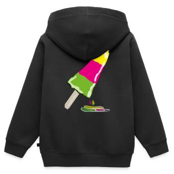 Popsicles - Kids Premium Organic Zip-up Hoodie - black - Back - AI Model Kid Male (0cm)