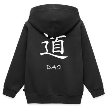 Taoismus Daoismus Dao Tao Qigong Zen Yoga Chakra - Kinder Premium Organic Zip Hoodie - Schwarz - Hinten - AI Model Kid Male (0cm)