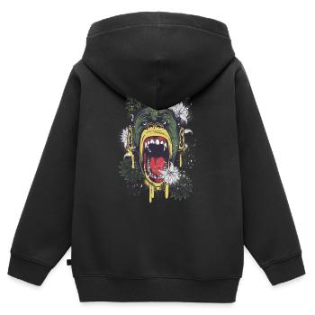 Schimpanse - Kinder Premium Organic Zip Hoodie - Schwarz - Hinten - AI Model Kid Male (0cm)