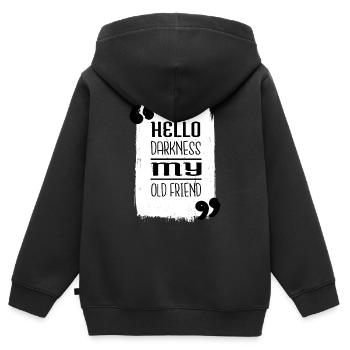 space travel spaceship awesome funny - Kinder Premium Organic Zip Hoodie - Schwarz - Hinten - AI Model Kid Male (0cm)