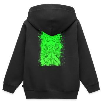 Jesus Christus Religion Christi Heilige Maria Maria Maria - Kinder Premium Organic Zip Hoodie - Schwarz - Hinten - AI Model Kid Male (0cm)