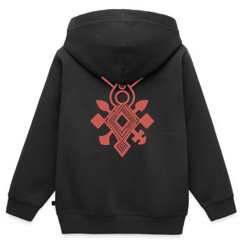 Das Kreuz des Südens - Kinder Premium Organic Zip Hoodie - Schwarz - Hinten - AI Model Kid Male (0cm)