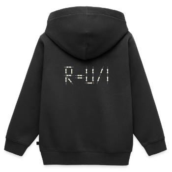 Electrical Engineering Electric Power Electric Current - Kids Premium Organic Zip-up Hoodie - black - Back - AI Model Kid Male (0cm)