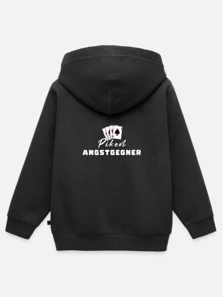 Piken Angstgegner - Kinder Premium Organic Zip Hoodie - Schwarz