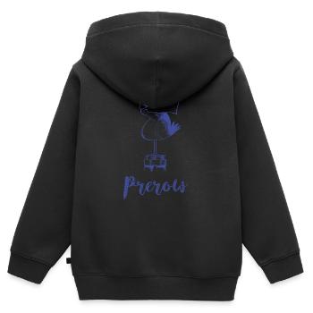 Moewe Prerow - Kinder Premium Organic Zip Hoodie - Schwarz - Hinten - AI Model Kid Male (0cm)