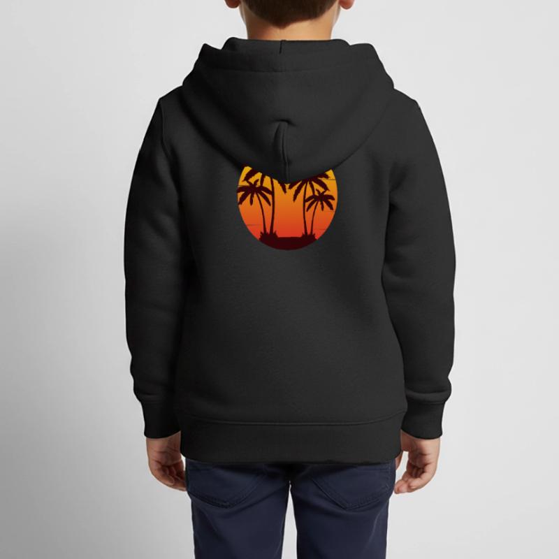 Summer feeling Kids Premium Organic Zip-up Hoodie
