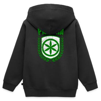 Padanie - Sweat Premium à capuche zippé enfant bio - noir - Dos - AI Model Kid Male (0cm)