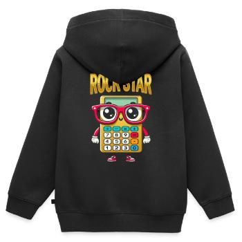 Number Day Calculator Character Design - Kids Premium Organic Zip-up Hoodie - black - Back - AI Model Kid Male (0cm)