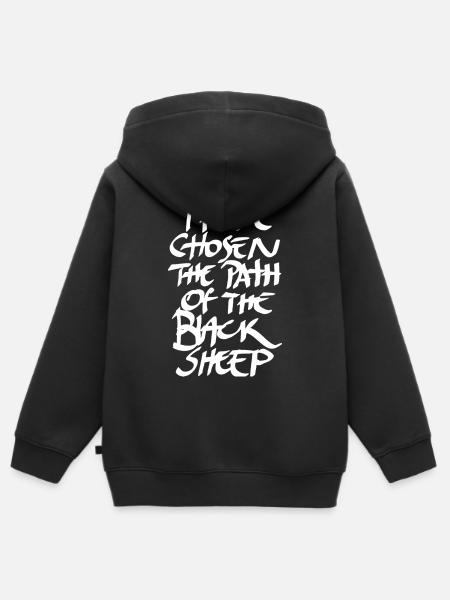 Schwarzes Schaf - Kinder Premium Organic Zip Hoodie - Schwarz