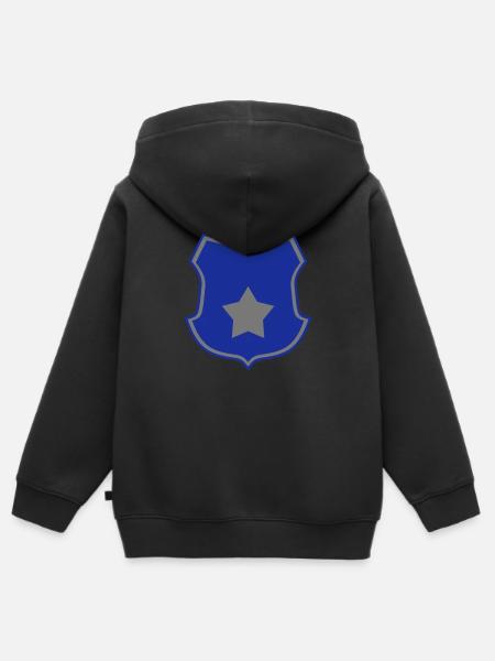 Polizei - Kinder Premium Organic Zip Hoodie - Schwarz