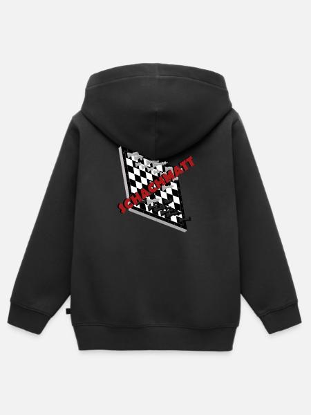 Schachmatt gesetzt - Kinder Premium Organic Zip Hoodie - Schwarz