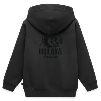 Wassersport - Kinder Premium Organic Zip Hoodie - Schwarz - Hinten - AI Model Kid Male (0cm)