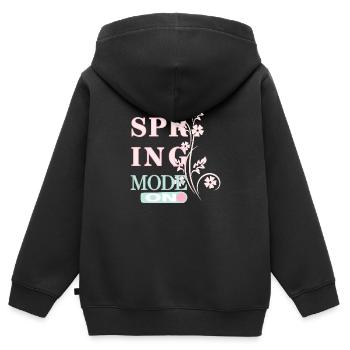 Mode Printemps - Le printemps est là ! - Sweat Premium à capuche zippé enfant bio - noir - Dos - AI Model Kid Male (0cm)