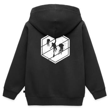 Scuba Taucher Scuba Tauchen Herren Scuba Diver - Kinder Premium Organic Zip Hoodie - Schwarz - Hinten - AI Model Kid Male (0cm)