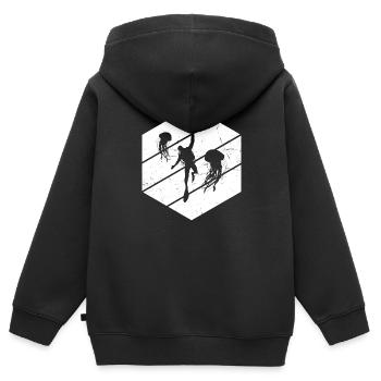 Plongée sous-marine Plongée sous-marine - Sweat Premium à capuche zippé enfant bio - noir - Dos - AI Model Kid Male (0cm)