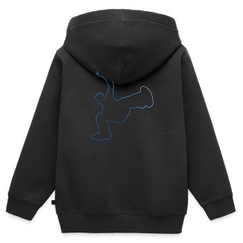 Bboy Hip Hop Break Dance Breakdance Bgirl - Kinder Premium Organic Zip Hoodie - Schwarz - Hinten - AI Model Kid Male (0cm)