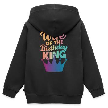Frau Ehefrau Partnerin Familie Verheiratet - Kinder Premium Organic Zip Hoodie - Schwarz - Hinten - AI Model Kid Male (0cm)
