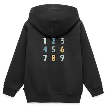 Zahlen - Kinder Premium Organic Zip Hoodie - Schwarz - Hinten - AI Model Kid Male (0cm)