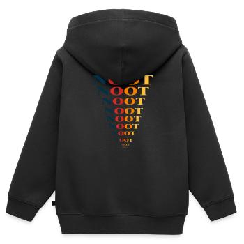 Noot Noot moth... - Kids Premium Organic Zip-up Hoodie - black - Back - AI Model Kid Male (0cm)