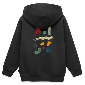 Es ist Kunst. - Kinder Premium Organic Zip Hoodie - Schwarz - Hinten - AI Model Kid Male (0cm)